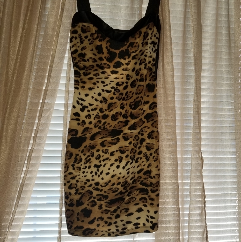 Animal print dress